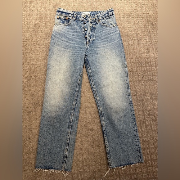 Zara Straight Leg Ankle Jeans - Picture 1 of 1